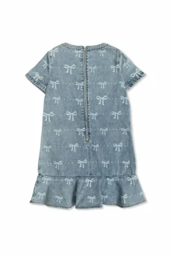 Self-Portrait Kids BLUE Denim dress