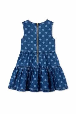Self-Portrait Kids BLUE Denim dress