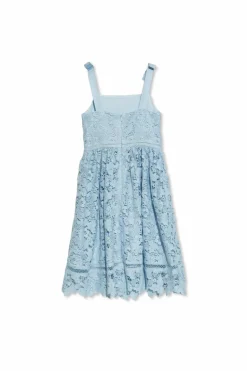 Self-Portrait Kids BLUE Lace dress
