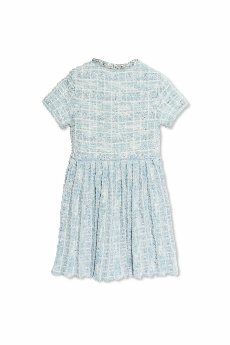 Self-Portrait Kids BLUE Tweed Dress