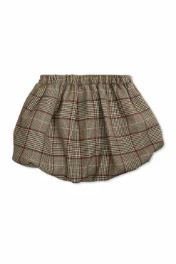 Self-Portrait Kids BROWN Plaid pattern skirt