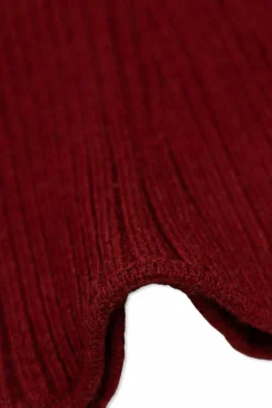 Self-Portrait Kids BURGUNDY Ribbed skirt