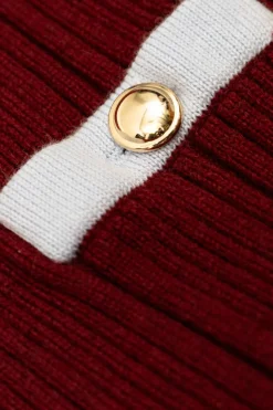 Self-Portrait Kids BURGUNDY Ribbed skirt