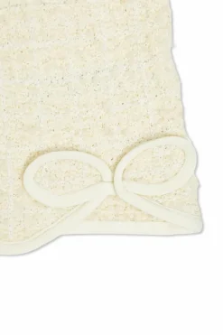 Self-Portrait Kids cream Cardigan with decorative trim