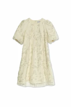 Self-Portrait Kids cream Dress with appliquƩs