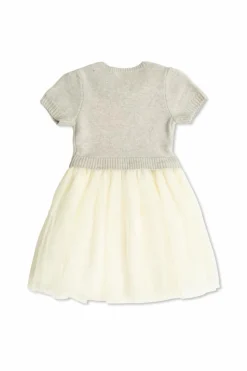 Self-Portrait Kids GREY Dress with tulle skirt