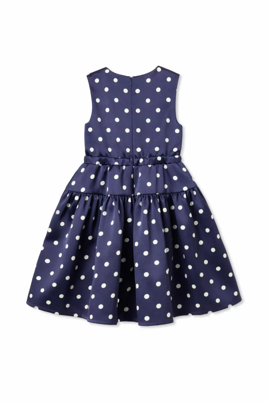 Self-Portrait Kids NAVY BLUE Dress with openwork trim