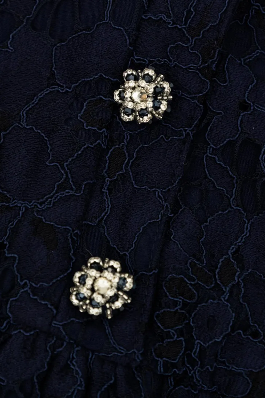 Self-Portrait Kids NAVY BLUE Lace dress