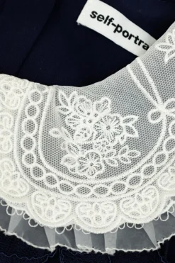 Self-Portrait Kids NAVY BLUE Lace dress