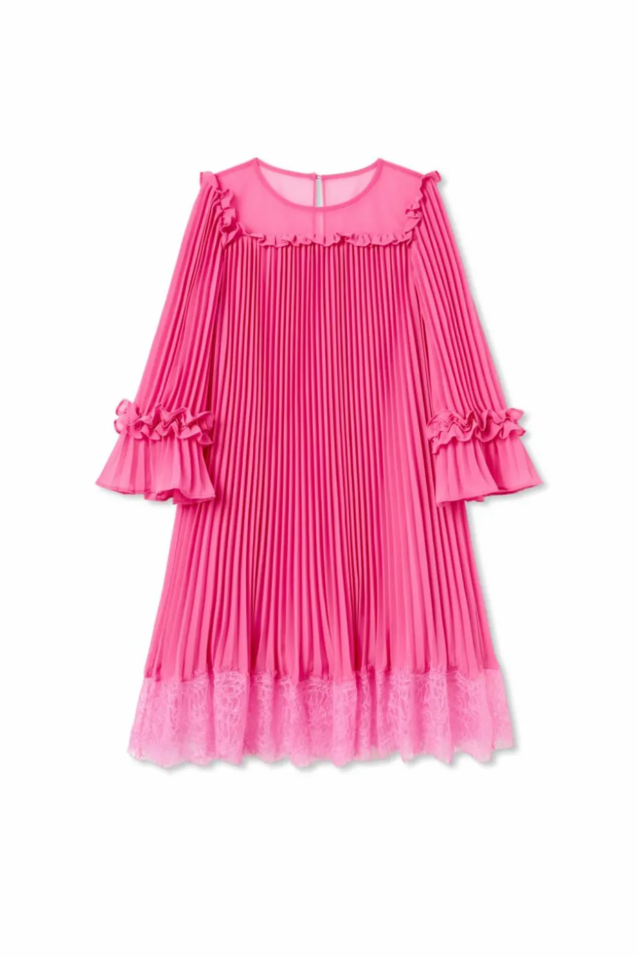 Self-Portrait Kids PINK Dress with lace trim