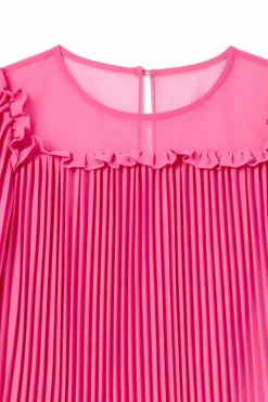 Self-Portrait Kids PINK Dress with lace trim