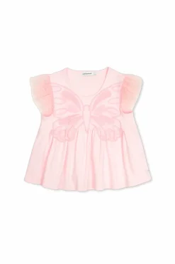 Self-Portrait Kids PINK Dress with butterfly motif