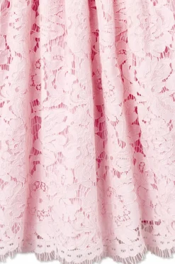 Self-Portrait Kids PINK Dress with openwork trim
