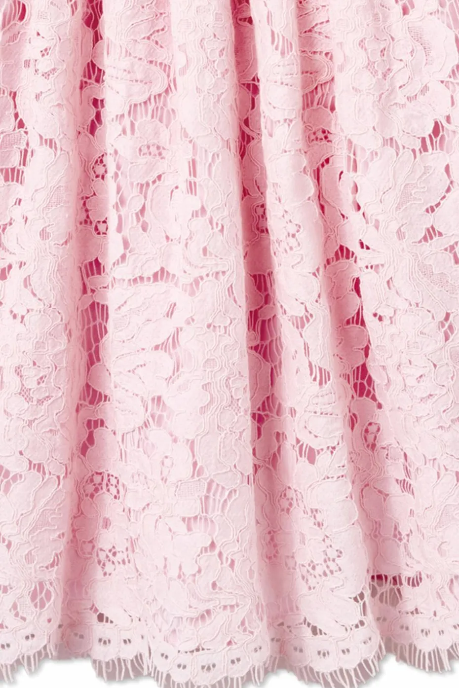 Self-Portrait Kids PINK Dress with openwork trim