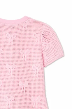 Self-Portrait Kids PINK Knit dress
