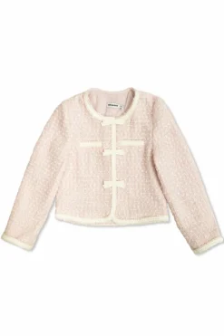 Self-Portrait Kids PINK Tweed Jacket