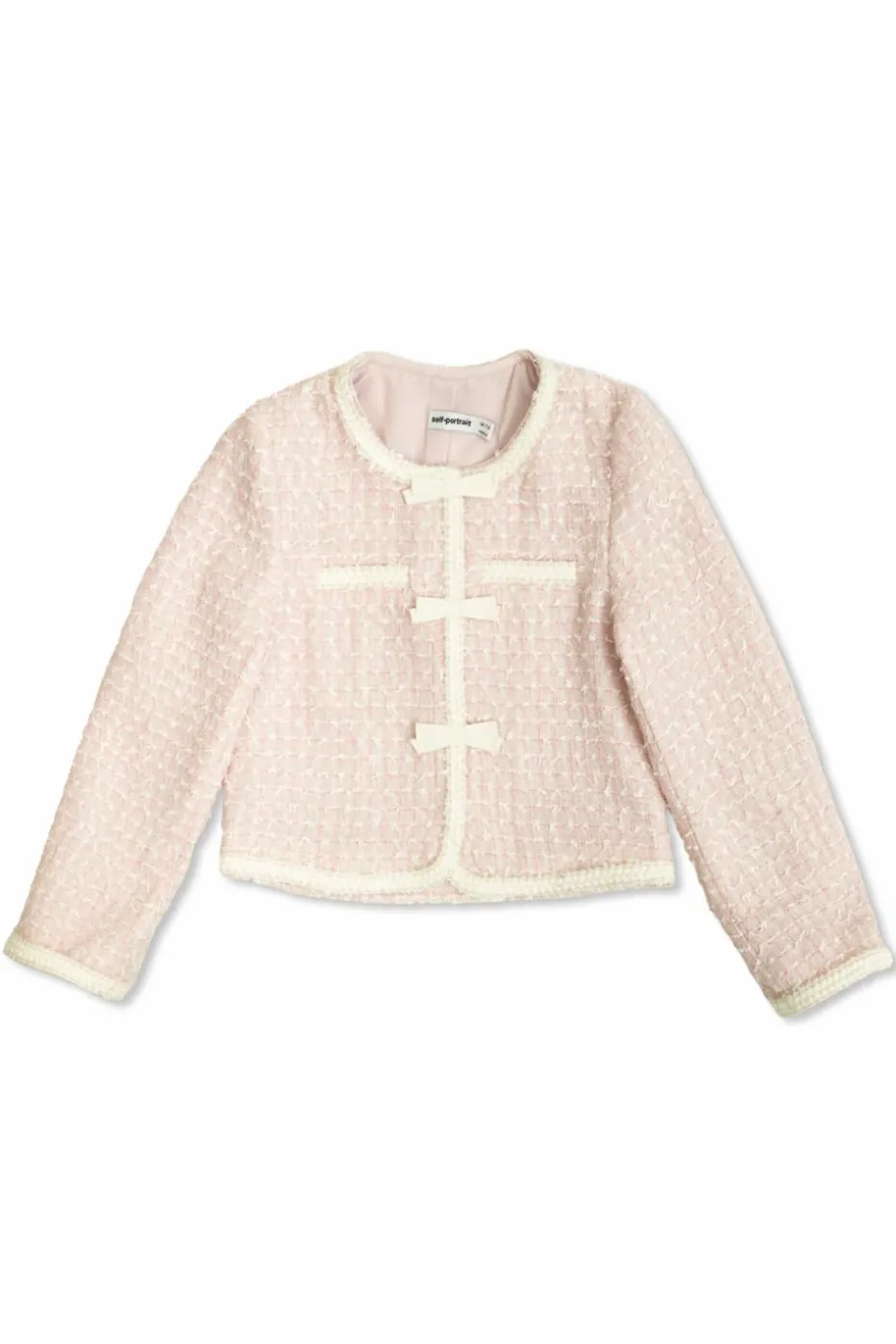 Self-Portrait Kids PINK Tweed Jacket