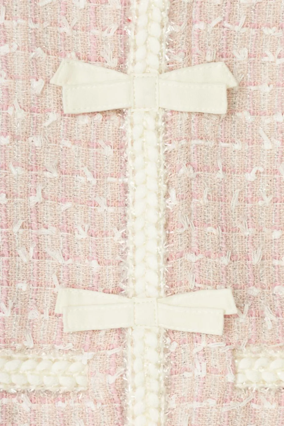Self-Portrait Kids PINK Tweed Jacket