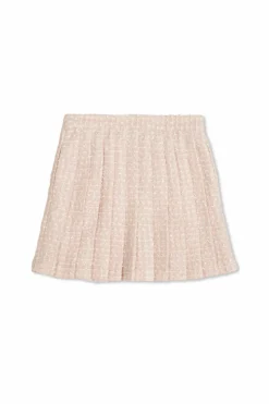 Self-Portrait Kids PINK Tweed skirt