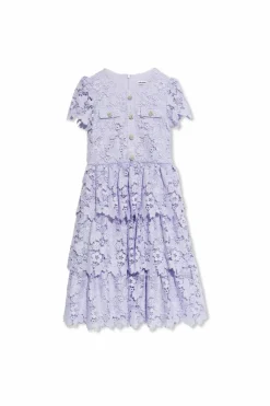 Self-Portrait Kids PURPLE Lace dress