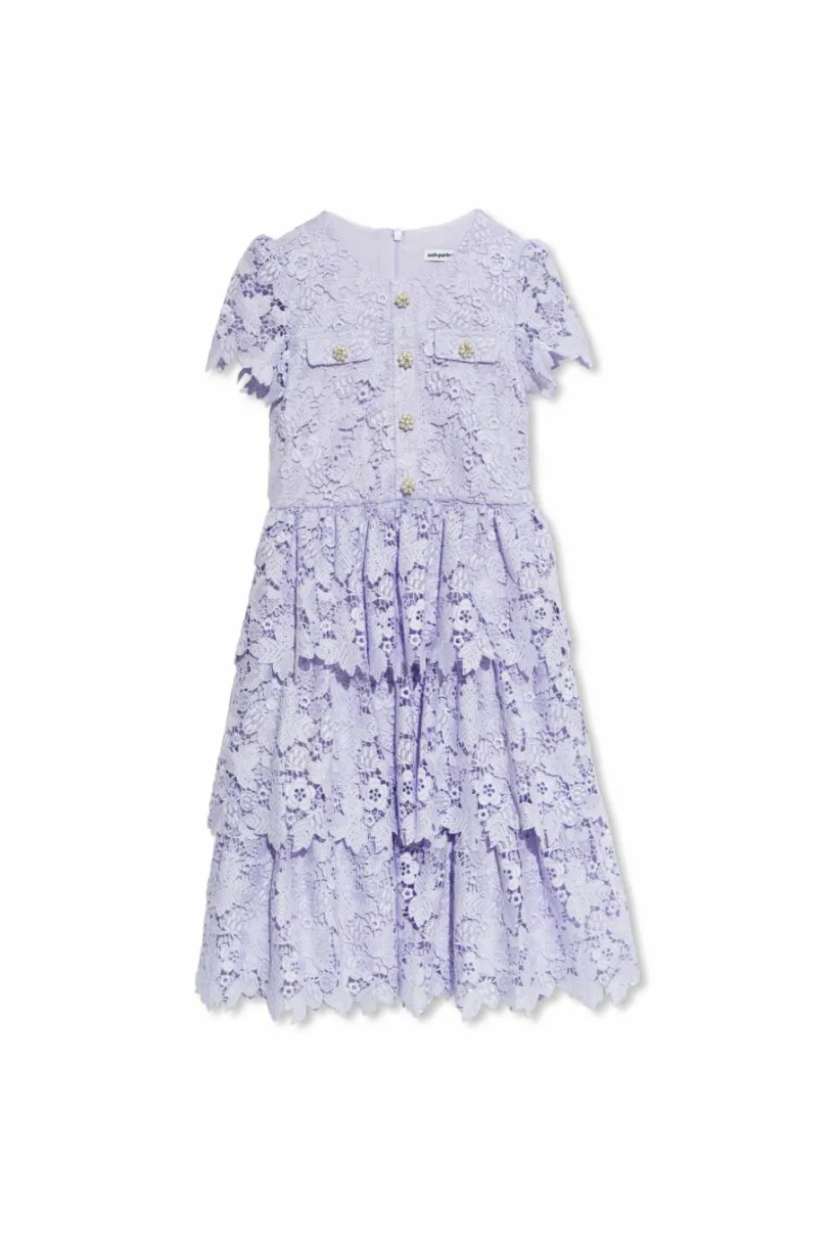 Self-Portrait Kids PURPLE Lace dress