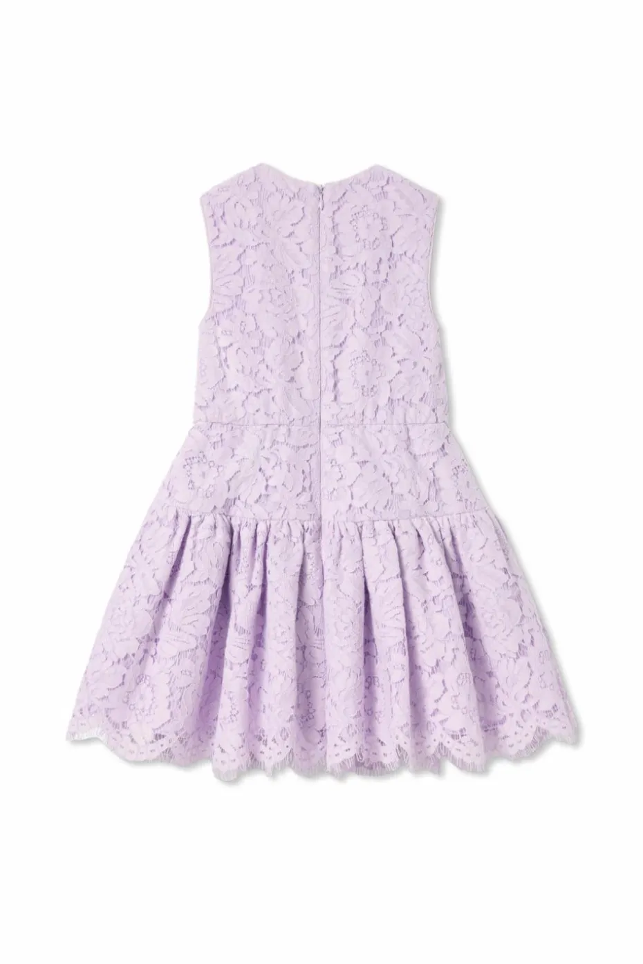 Self-Portrait Kids PURPLE Dress with openwork trim