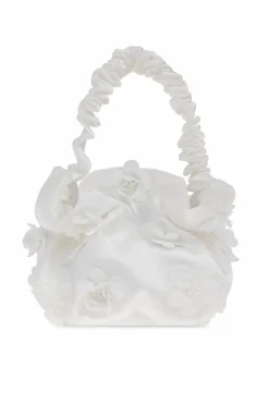 Self-Portrait Kids WHITE Bag with floral pattern