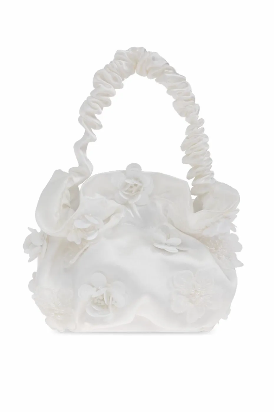 Self-Portrait Kids WHITE Bag with floral pattern
