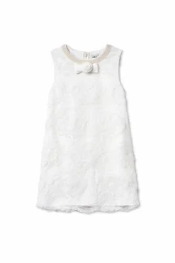 Self-Portrait Kids WHITE Dress with applique