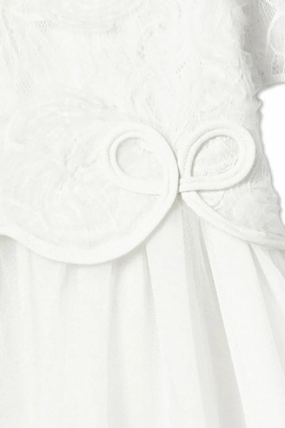 Self-Portrait Kids WHITE Dress with a bow