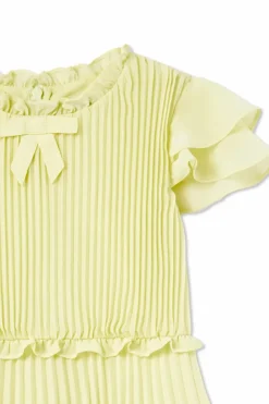 Self-Portrait Kids YELLOW Dress with decorative trim