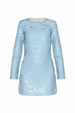 Self-Portrait light blue Sequin dress