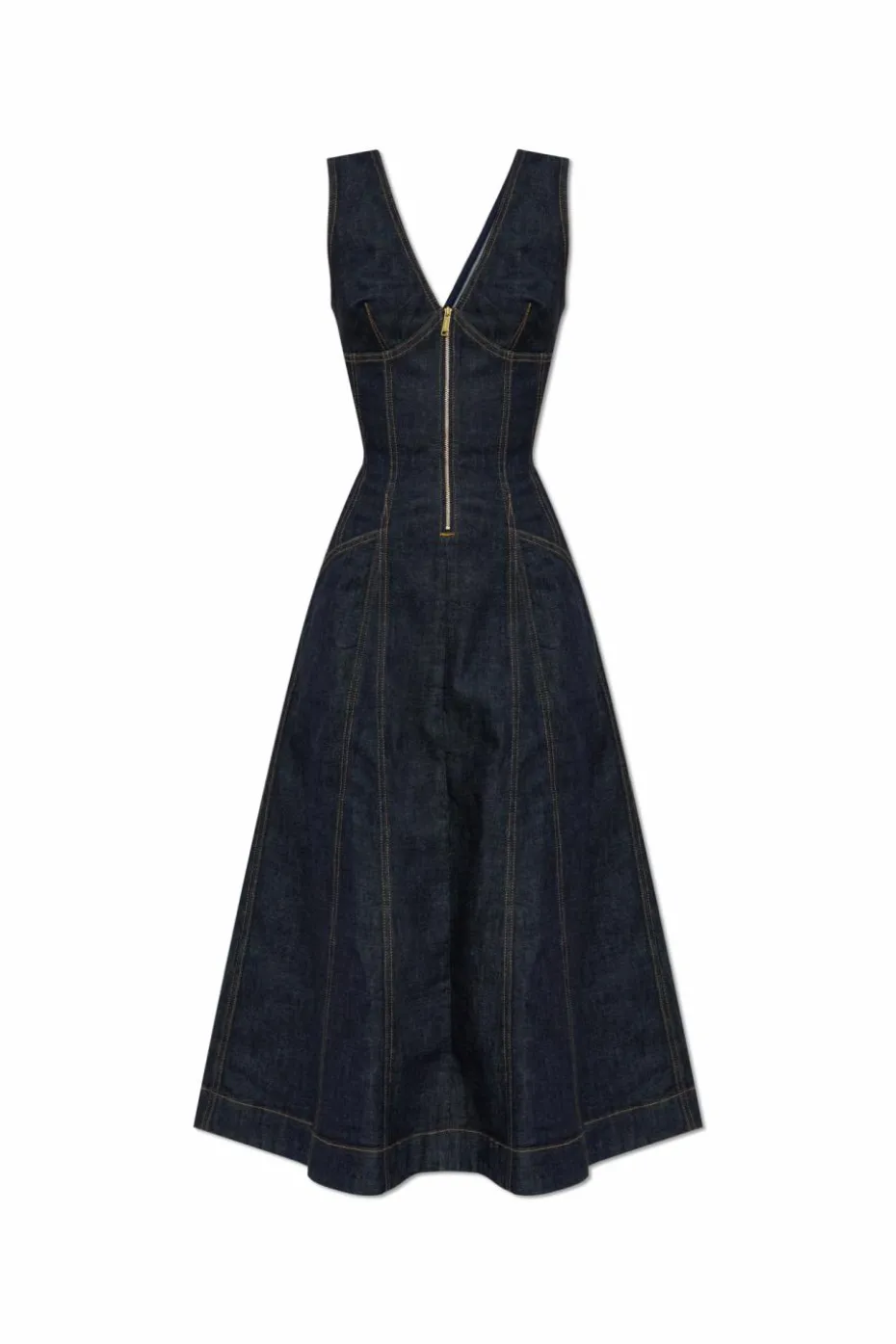 Self-Portrait NAVY BLUE Denim dress