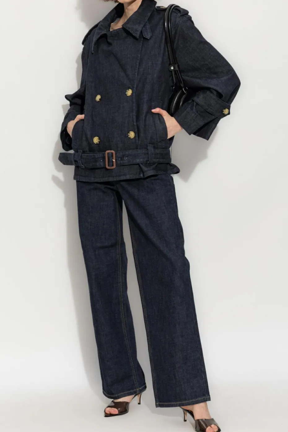 Self-Portrait NAVY BLUE Denim jacket