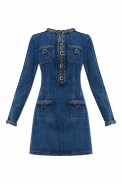 Self-Portrait NAVY BLUE Denim dress