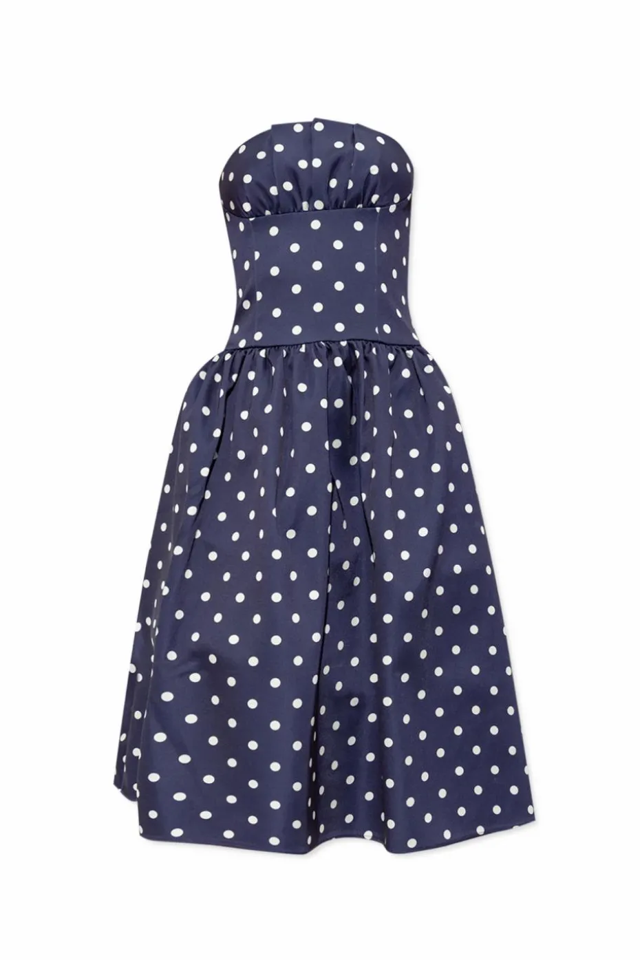 Self-Portrait NAVY BLUE Polka Dot Pattern Dress
