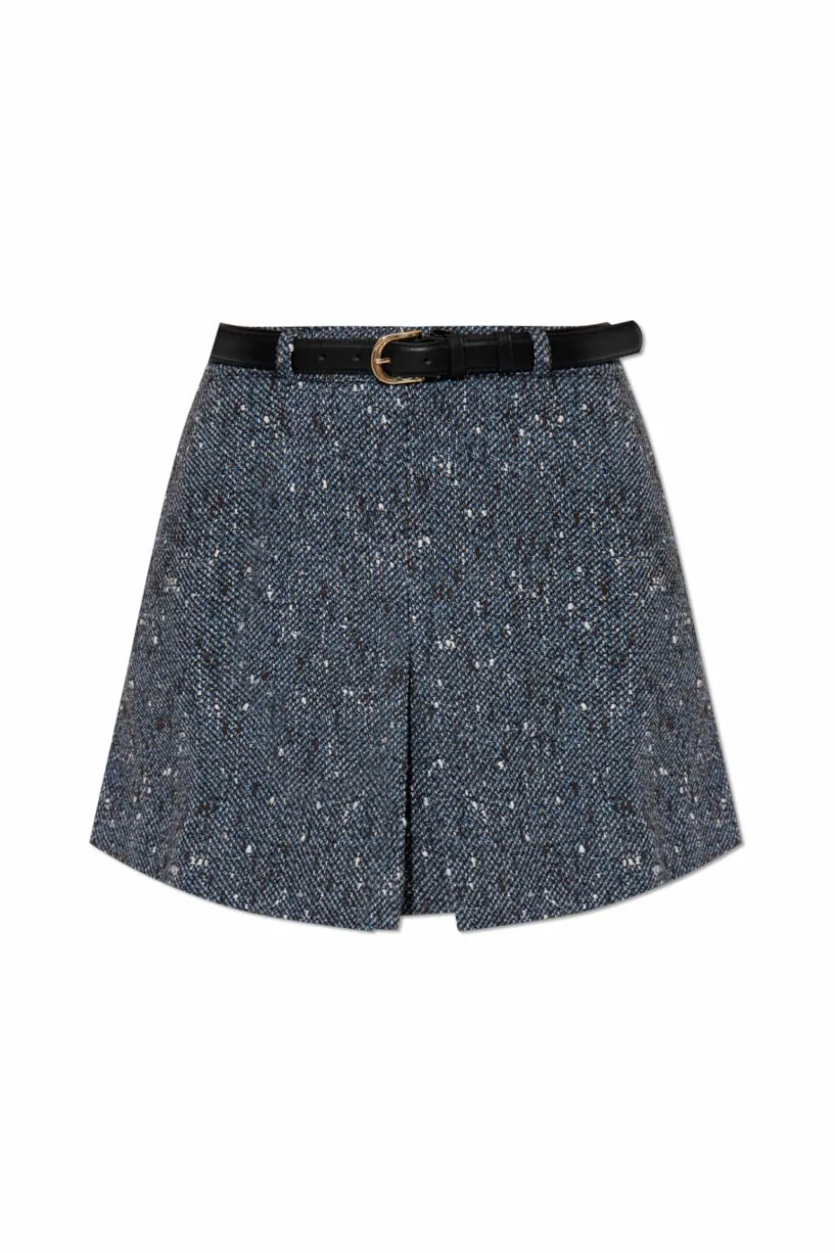 Self-Portrait NAVY BLUE Short skirt with front slit