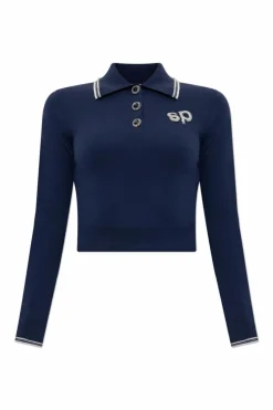 Self-Portrait NAVY BLUE Wool Sweater