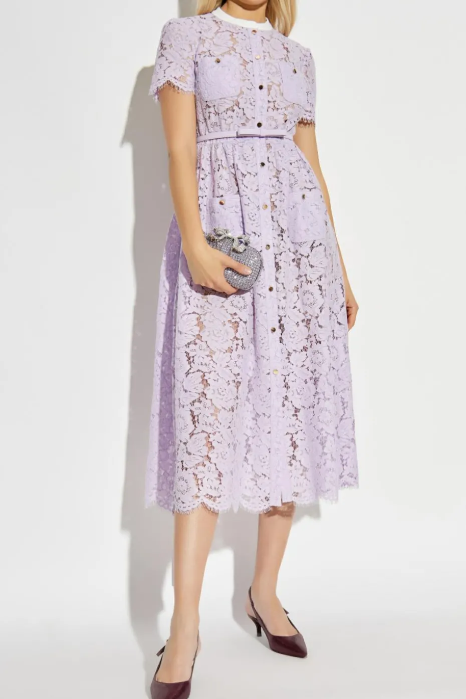 Self-Portrait PURPLE Lace dress
