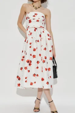 Self-Portrait WHITE Dress with floral motif