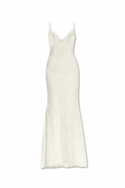 Self-Portrait WHITE Lace dress with spaghetti straps