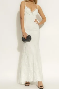 Self-Portrait WHITE Lace dress with spaghetti straps