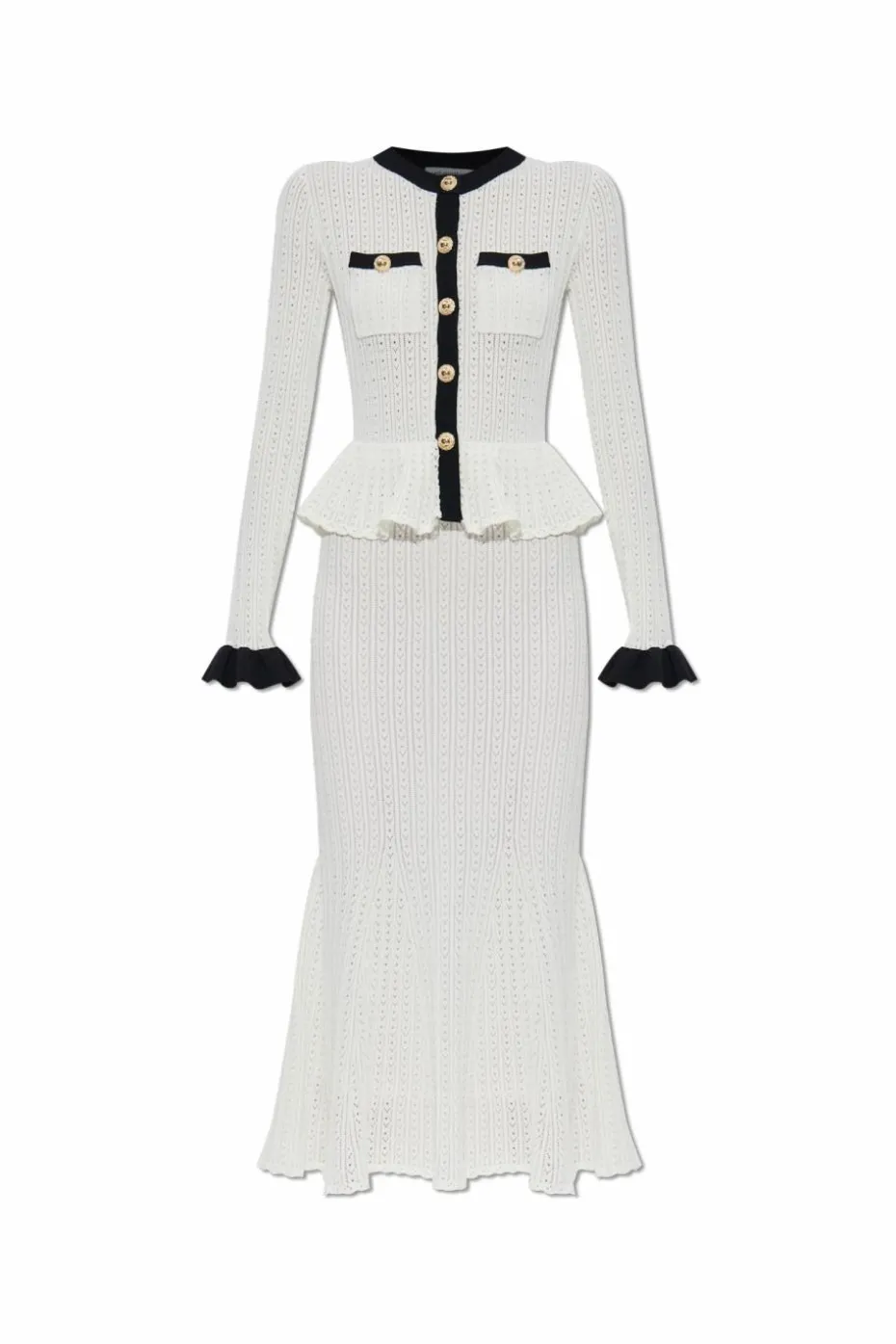 Self-Portrait WHITE Peplum dress