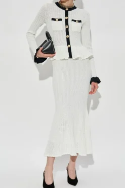 Self-Portrait WHITE Peplum dress