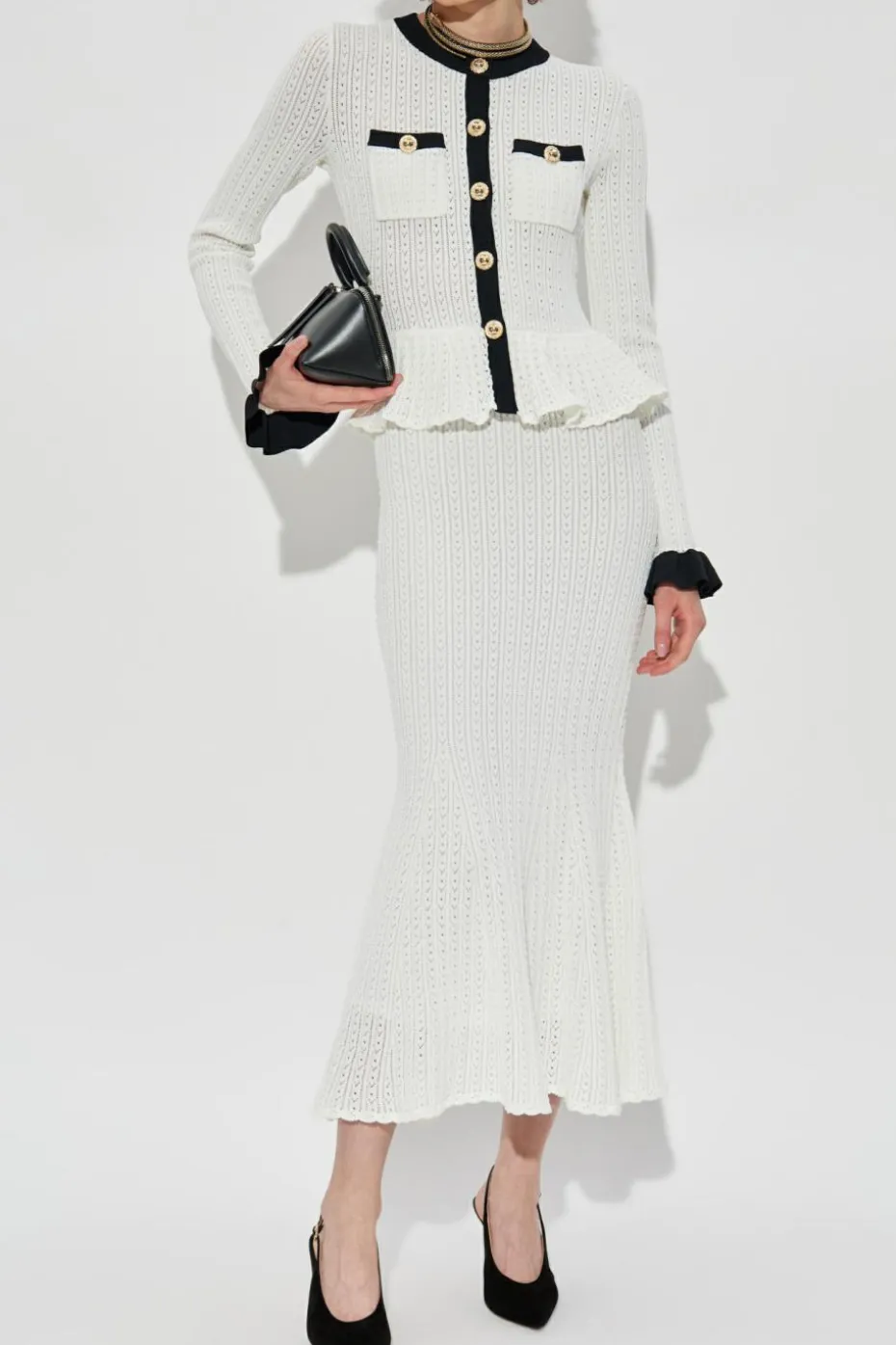 Self-Portrait WHITE Peplum dress