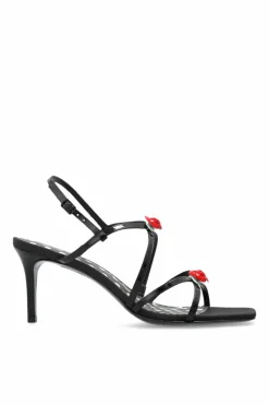 Sophia Webster BLACK Heeled sandals Rosette