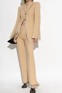 Sportmax beige Creased pants