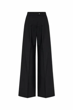 Sportmax BLACK Creased trousers āVelaā
