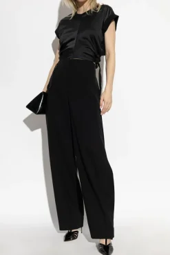 Sportmax BLACK High-waisted pants