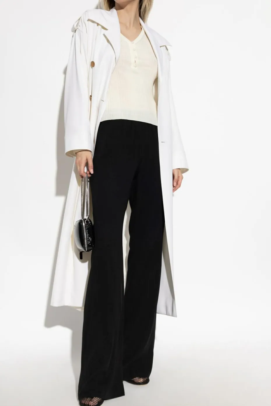 Sportmax BLACK Silk pants